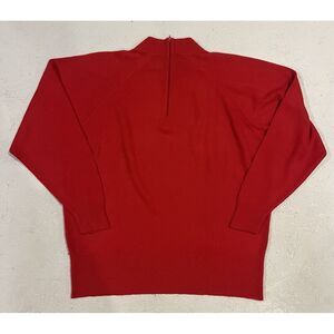 Vintage Duvet Sweater Women's See Measurements Mock Neck Pullover Zip Made‎ USA